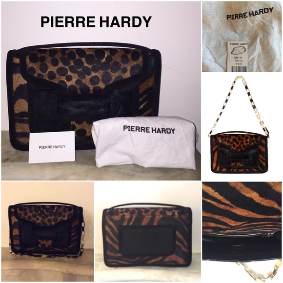Pierre Hardy Hairy Calf Bag CV04 Top Handle Clutch - Picture 6 of 14